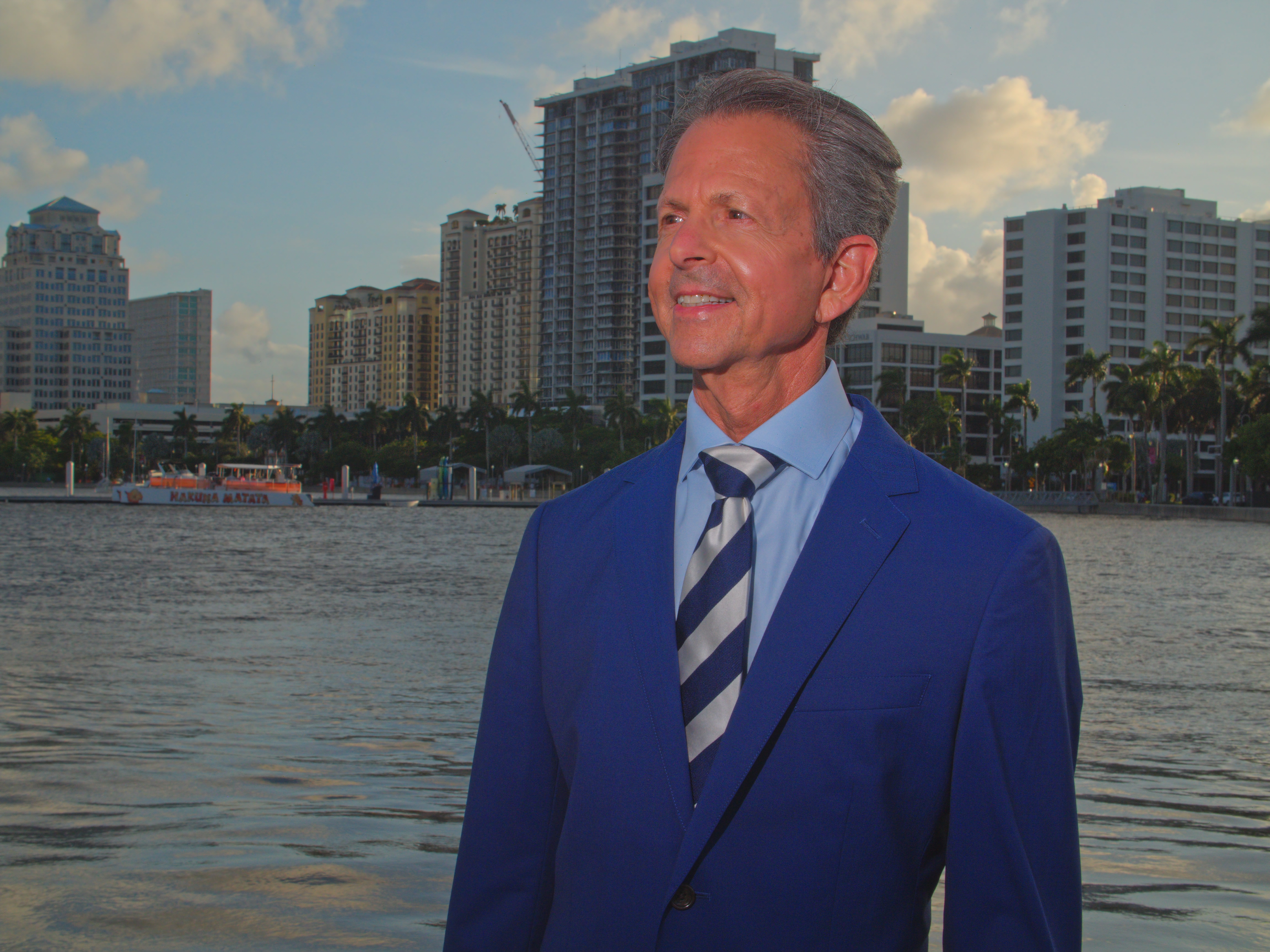 Gregg Weiss on the West Palm Beach waterfront