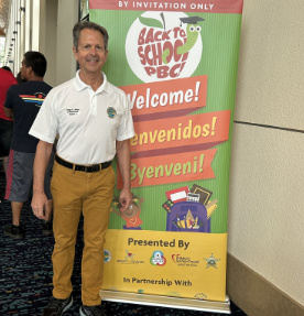 Gregg Weiss at a Back to School Palm Beach County event